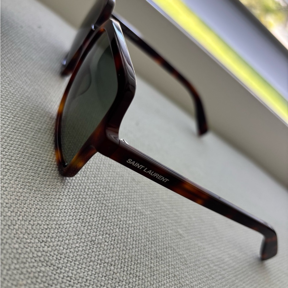 New Saint Laurent Brown Square Sunglasses - Picture 6 of 6